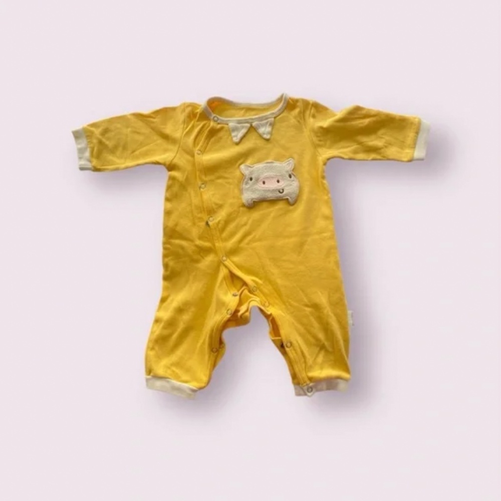 Baby Yellow Piggy Onesie